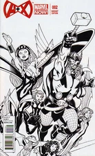 A Plus X #2 1:50 Ed McGuinness B&W Sketch Variant 2012 A+X X-Men Avengers