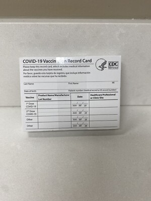 #ad #ad CDC COVID 19 Vaccination Blank Card Collector Use Only $5.99