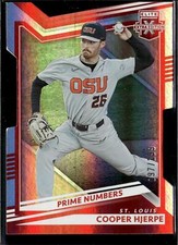 2022 Panini Elite Extra Edition #22 Cooper Hjerpe Prime Numbers C Die Cut #/199