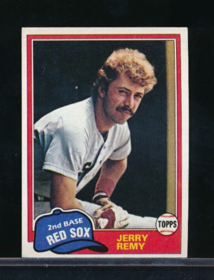 1981 Topps Jerry Remy #549 signed auto autograph light sig tough dec'd ...