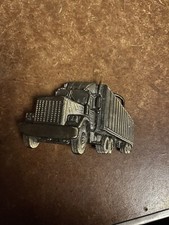 1980 3D Semi Truck Belt Buckle Great American Chicago Buckle USA Made 240