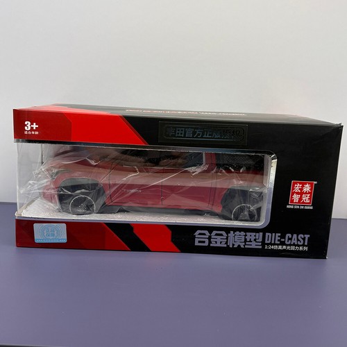 2022/2025 TOYOTA Tundra Pickup Truck - 1:24 Diecast Model With Box - Red - Picture 7 of 7