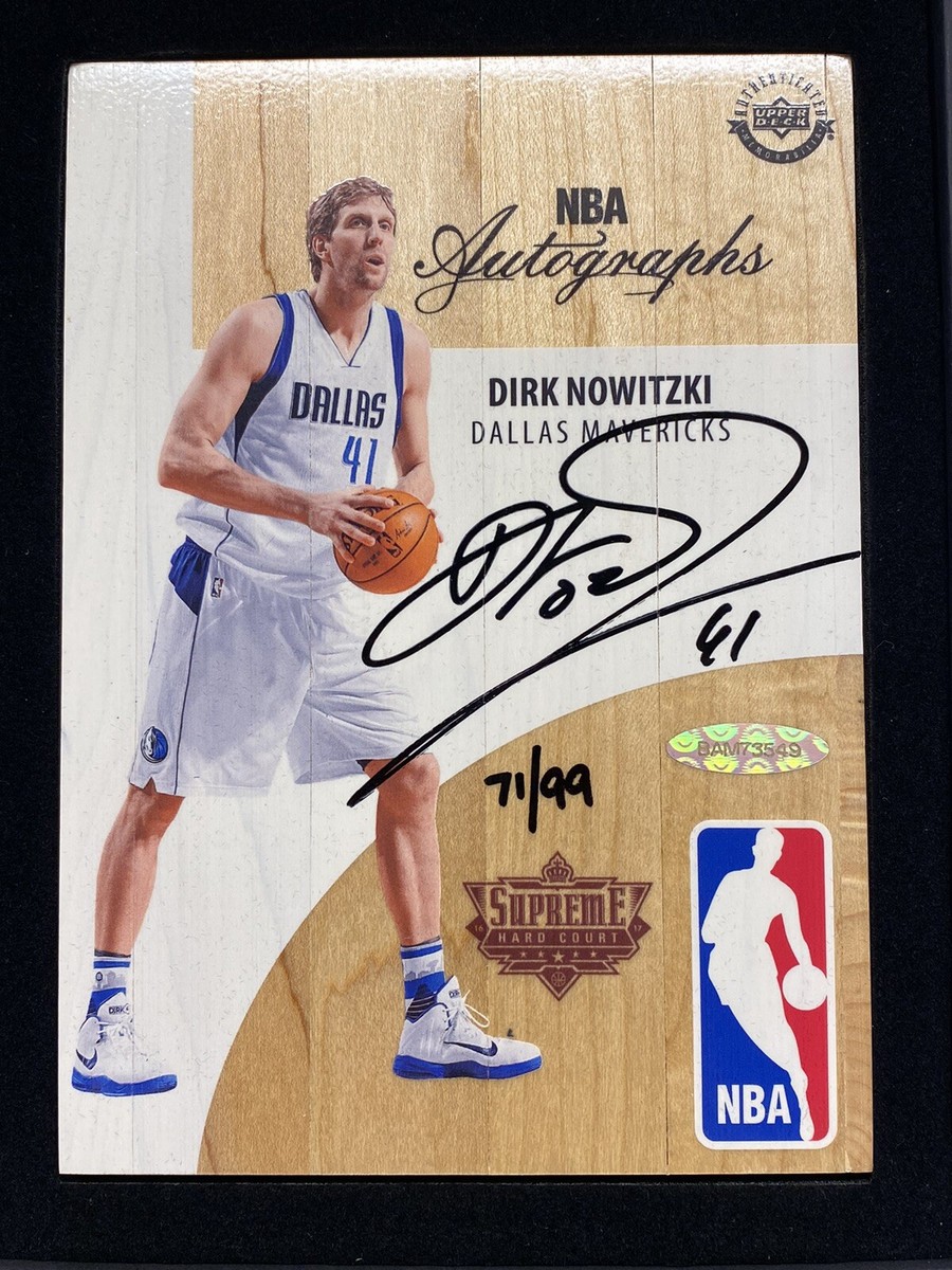 2016-17 Upper Deck NBA Supreme Hard Court DIRK NOWITZKI Logoman 
