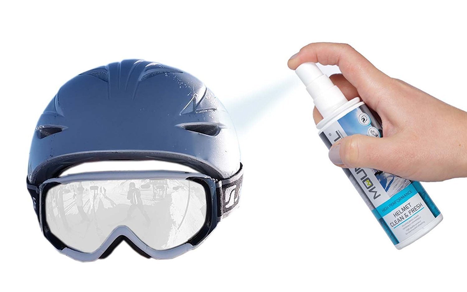 Helmet Cleaner And Sanitiser, Dermatologically Tested Refreshing Spray