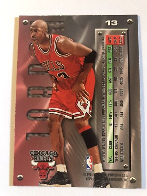 MICHAEL JORDAN 🔥”Last Dance”🔥 1995-96 Fleer METAL #13 Chicago