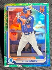 2024 Bowman Chrome GREEN LUNAR REFRACTOR Colin Houck, item 1