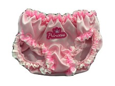 Adult Baby Sissy Princess Satin Frilly Panties