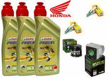 KIT/TAGLIANDO HONDA CB 500 F 2013 2018 CASTROL 10W40 FILTRI ARIA OLIO CANDELE
