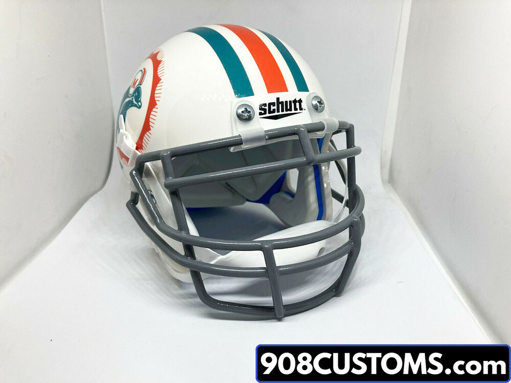 Miami Dolphins 19661973 Custom Throwback NFL Mini Helmet eBay