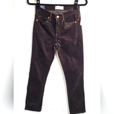 New GAP Vintage Slim Midrise Stretch Velvet Jeans Size 25/0 NWT  Retails $79.95
