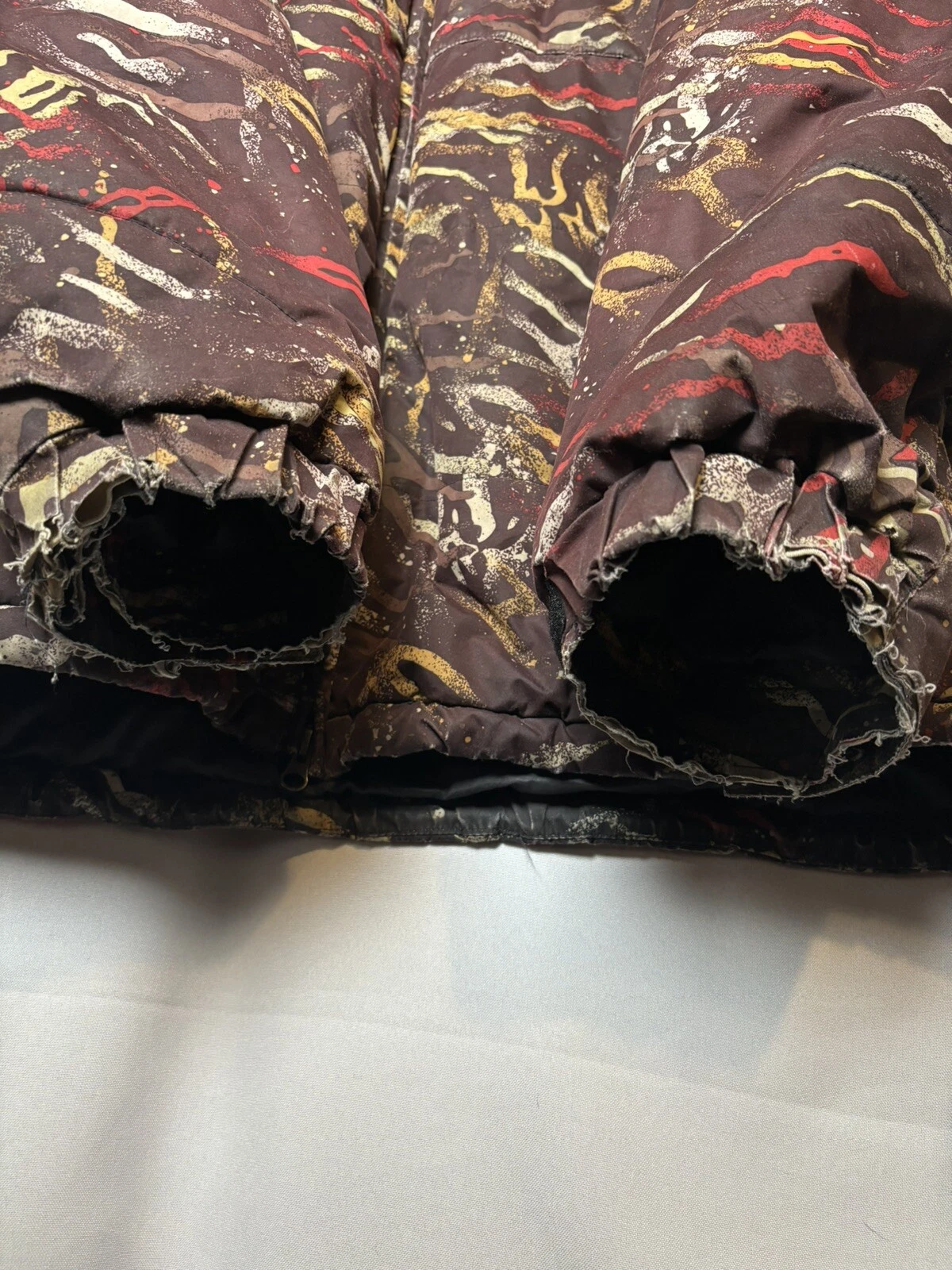 burton frontier woodland camo dryride powder skirt jacket