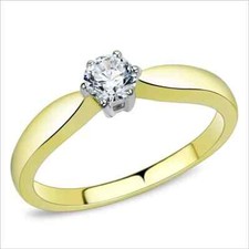 2Ct Round Cut Lab-Created Diamond Solitaire Engagement Ring 14k Yellow Gold FN