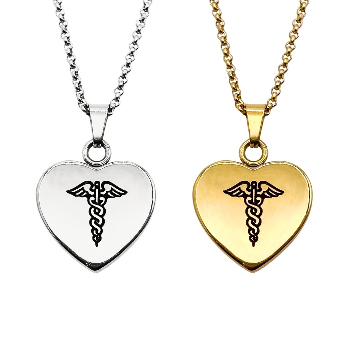 Medical Alert Necklace Ladies ID Type Diabetes Allergy Epilepsy  Enchanted - Main Image