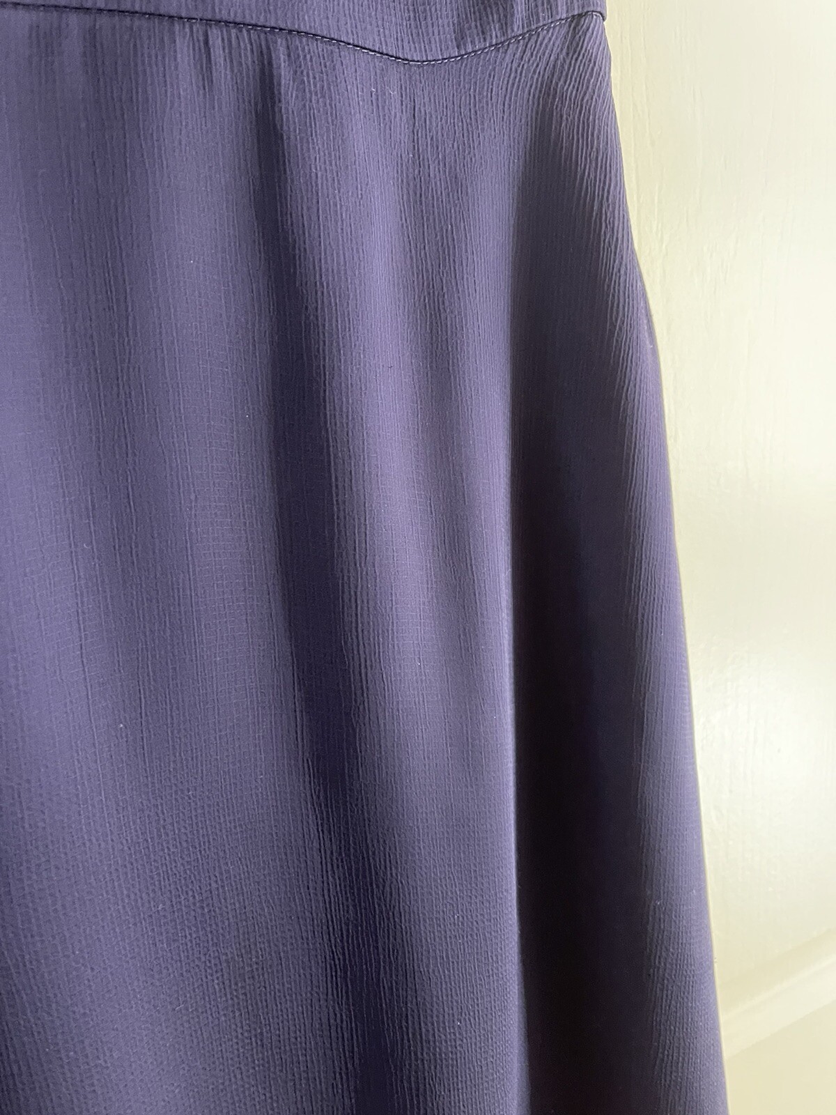 BCBGeneration Midnight Blue Open Back Ruffle Slee… - image 3