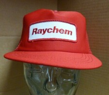 Vtg Red Rauchem USA Made Snapback Ad Trucker Hat OS -SHL17-2