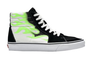 vans sk8 green flame