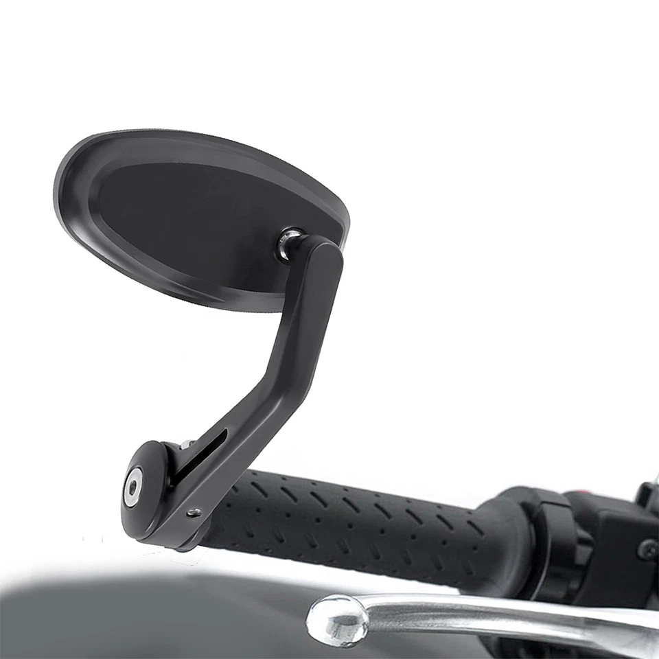 7/8" Motorcycle Handle Bar End Rearview Mirrors Fit For Harley Honda Yamaha BMW — 第 4/4 张图片
