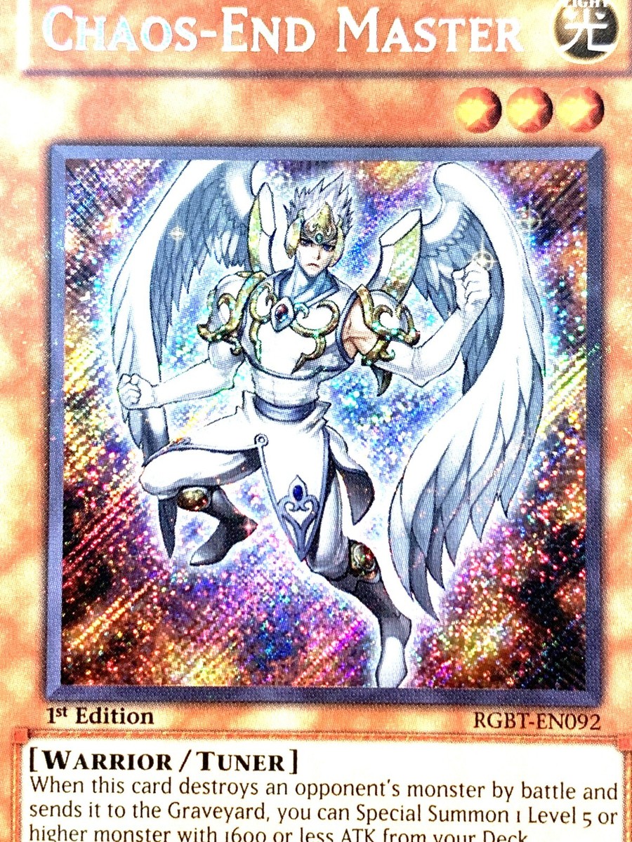 yugioh Chaos End Master RGBT-EN092 1st Edition Secret Rare