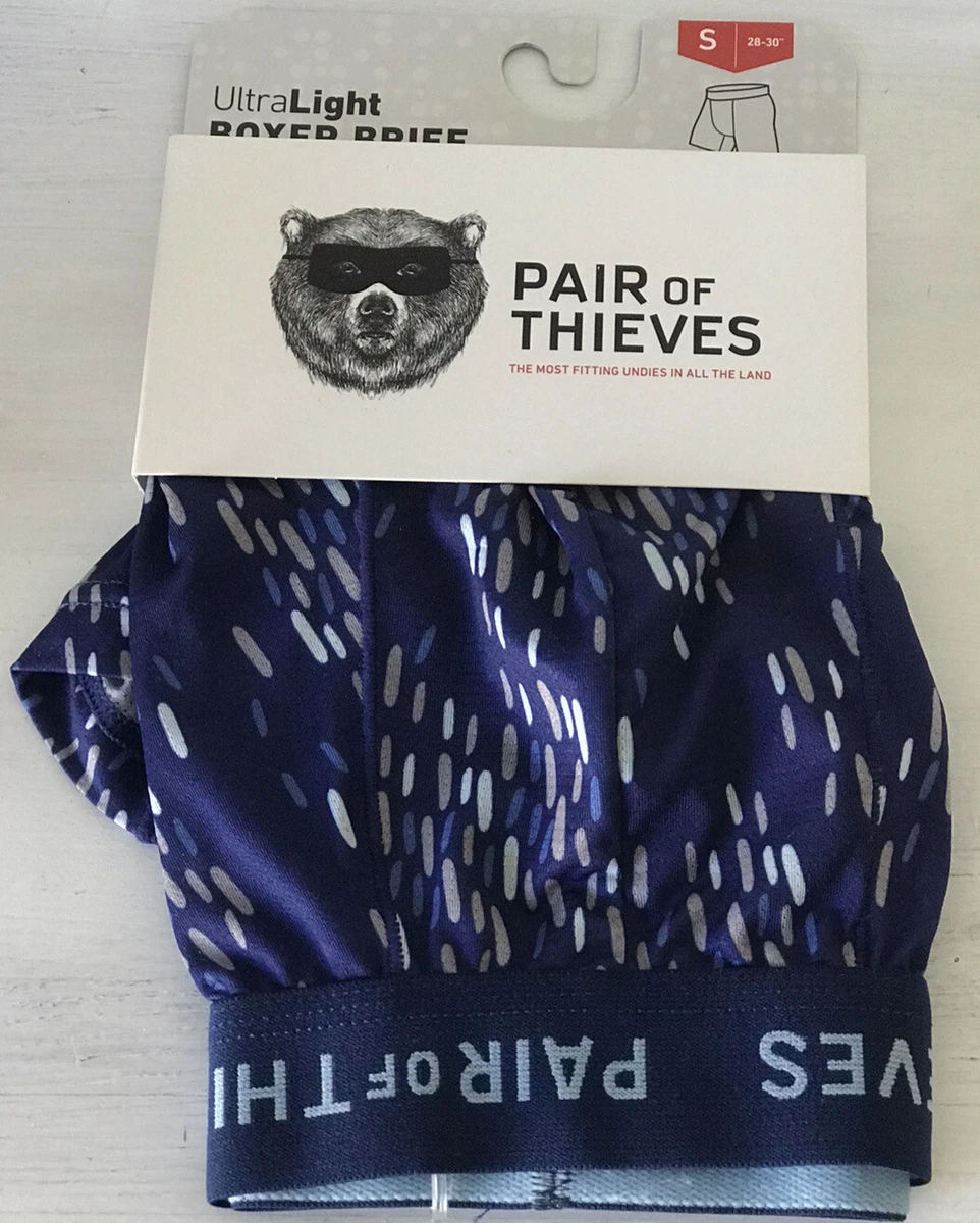 Pair of Thieves Ultra Light Boxer Briefs Blue Men's Size Small 28-30  Underwear