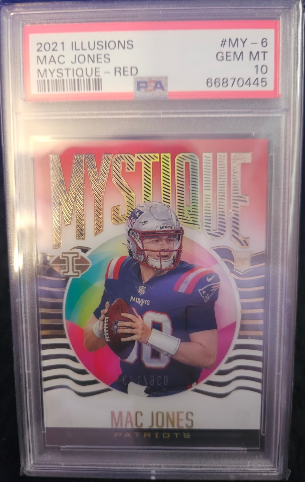 Mac Jones Panini Illusions Mystique #MY6 Red
