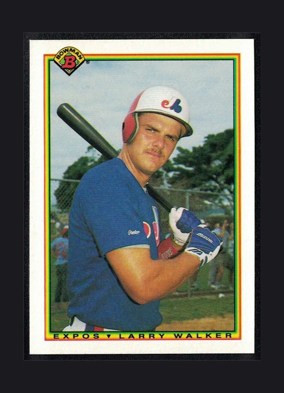 1990 Bowman - #117 Larry Walker ROOKIE RC