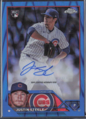 2023 Topps Chrome Blue RayWave Autograph /150 #AC-JST Justin