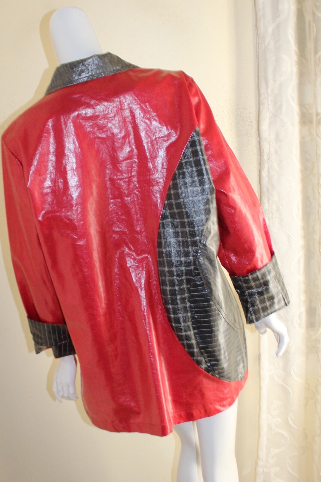 Canvasbacks Sz S RAIN Coated Patchwork Fiber Art … - image 10