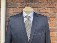 Van Heusen Mens Cotton Blend Navy Suit  Sz: L