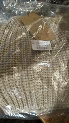 NWT $20 THREADS 4 THOUGHTS Women's Cable-Knit Beanie HAT TAN ONE SIZE