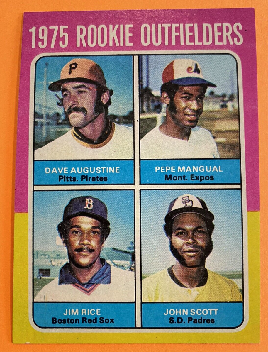 1975 Topps Jim Rice #616 Rookie Baseball Card Red Sox NM Condition