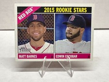 2015 Topps Heritage Rookie Stars #44 Matt Barnes Edwin Escobar Boston Red Sox