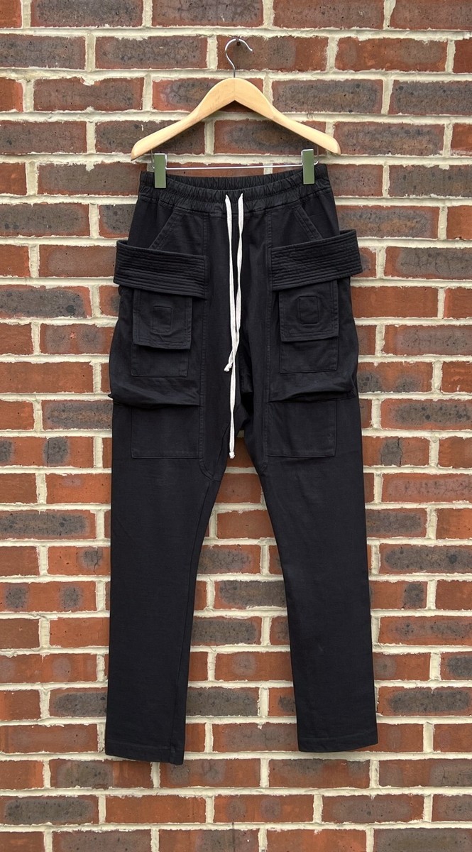 Rick Owens Mens XS Creatch Cargo Trousers DRKSHDW Dust Pants Rick Owens Mens XS Creatch Cargo Trousers DRKSHDW Dust Pants