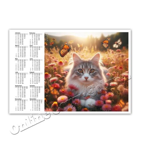 Katzenkalender + + Taschenkalender 2024  |  Cat Calendar 2024 [K19] - Afbeelding 1 van 1