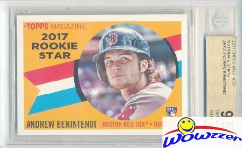 2017 Topps Archives #RS3 Andrew Benintendi ’60 Rookies Stars RC BGS 9.5 GEMME NUOVO DI ZECCA - Foto 1 di 1