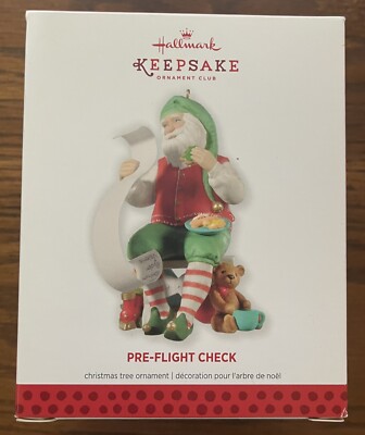 HALLMARK ORNAMENT-PRE-FLIGHT CHECK-2013-MIB-MEMBER EXCLUSIVE
