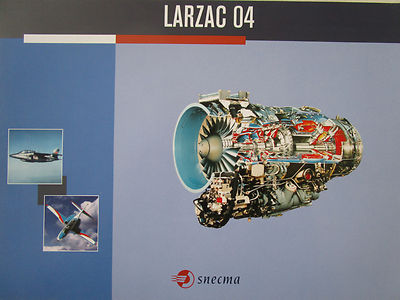 DOKUMENT PUB SNECMA TURBOMECA LARZAC 04 FLUGZEUG MOTOR ALPHA-JET MIG AT