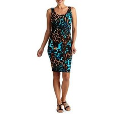 NEW George Womens Bodycon Medium Size Exotic Maximum Wildside Blk Color Dress