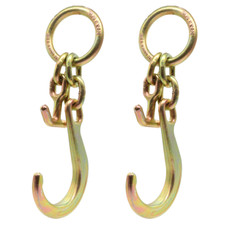 2 Pack 8 Inch Tow Hook G70 J T Hookring Heavy Duty Towing Wrecker Roll Back