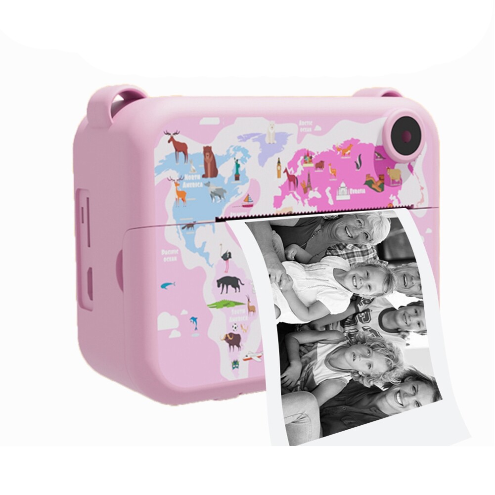 Digital Instant Camera with Print Paper Kids Child Selfie Video Camera6978-image