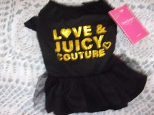 black Dress LOVE  JUICY COUTURE DOG S Small new