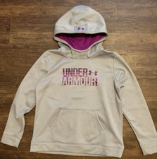 Under Armour Pullover, Youth Size XL, Gray And Purple