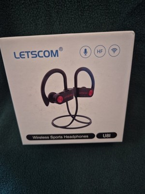 Letscom Wireless Sports Headphones U81 Green Black New
