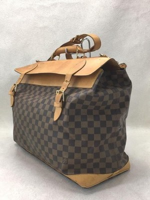 Auth Louis Vuitton Damier Clipper Evenu Shoulder Bag Brown PVC M99039 Used