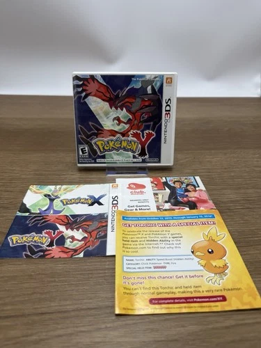 New ListingPokemon Y Nintendo 3DS Complete CIB W/ ALL Inserts Authentic Pristine Mint