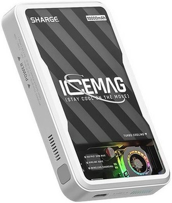 Sharge IceMag MagSafe & USB-C Powerbank, 10000mAh Akku, 20W Max Output, 8000R