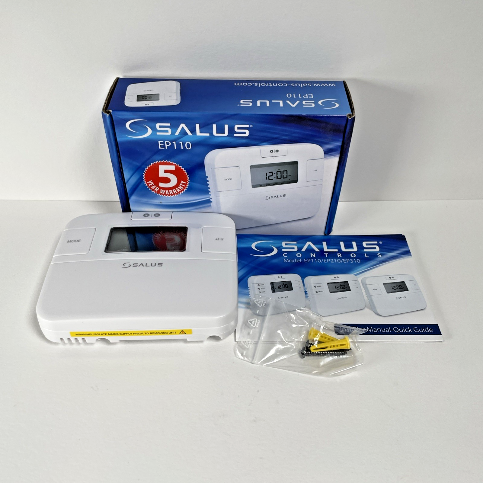 Salus EP110 Single Channel Digital Programmer Thermostat Replacement for EP101