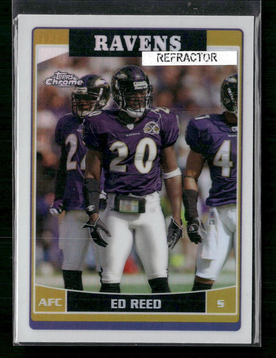 Topps 2006 Topps Chrome #111 Ed Reed Refractors Baltimore Ravens