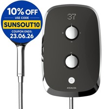 Image of Aqualisa eMotion 10.5kW Electric Shower - Space Grey MOGC105