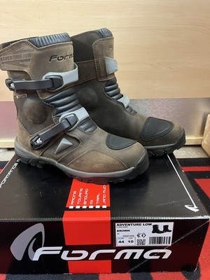 Forma Adventure Low Dry Boots Waterproof- Size UK 9 EU 44 Brown Motorcycle 