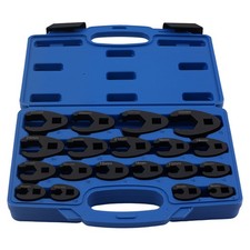 19pc Heavy Duty Crowfoot Wrench Set 8-32mm Chrome Molybdenum Steel Tool Kit 19pc Heavy Duty Crowfoot Wrench Set 8-32mm Chrome Molybdenum Steel Tool Kit